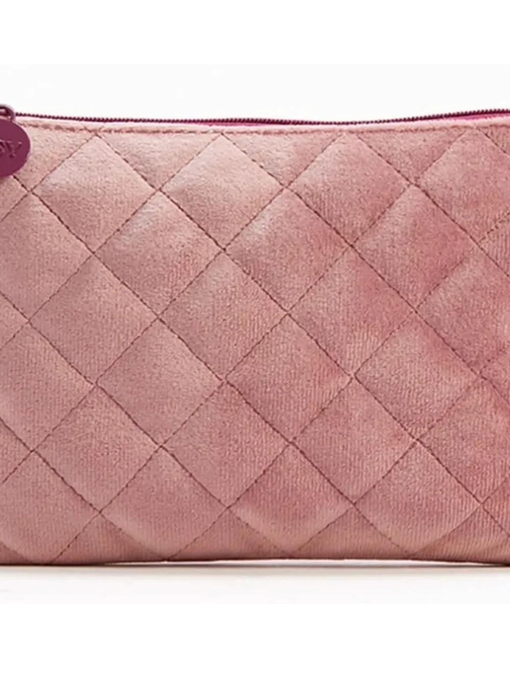 ipsy Quilted Pillowy Velvet in Dusty Rose Bag